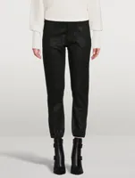 Mayslie Jogger Pants With Luxe Coating