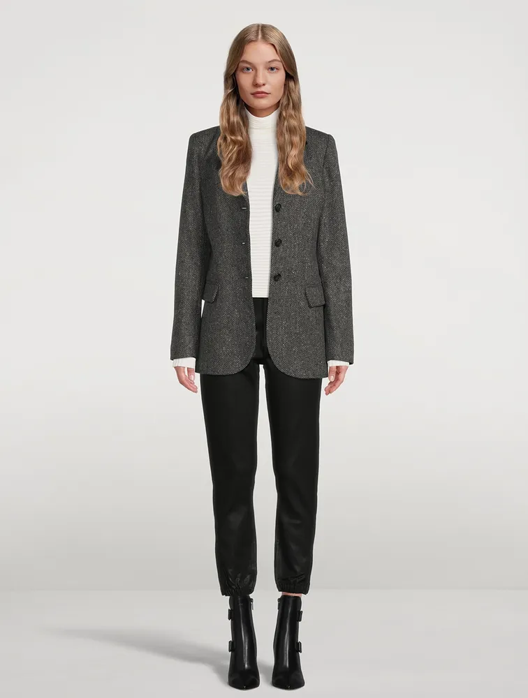 Mayslie Jogger Pants With Luxe Coating