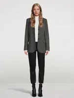 Mayslie Jogger Pants With Luxe Coating