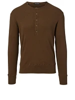 Ribbed Henley Top