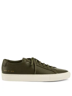 Achilles Pebbled Leather Sneakers