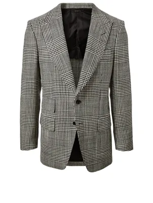 Grand Sporty Wool Jacket Prince Of Wales Print