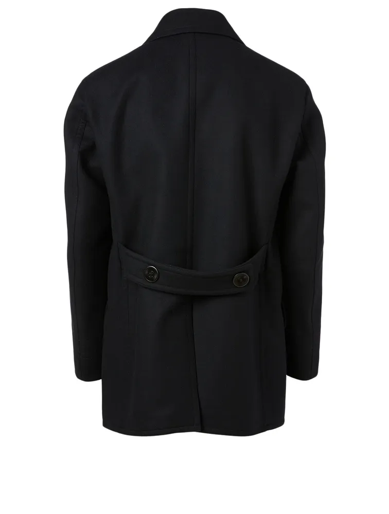 Wool And Cashmere Double-Breasted Pea Coat