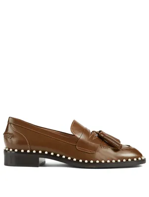 Kaylene Pearl Leather Loafers