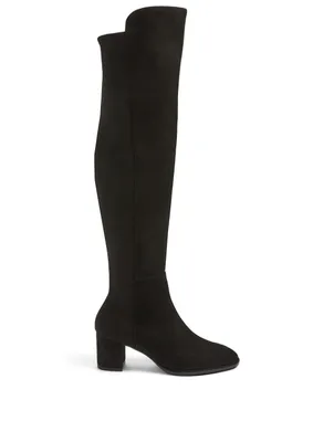 Harper 60 Suede Heeled Over-The-Knee Boots