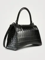 Small Croc-Embossed Leather Bag