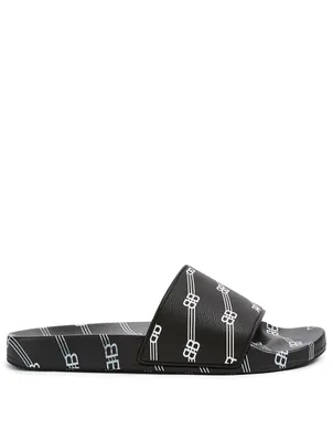 BB Rubber Logo Slide Sandals