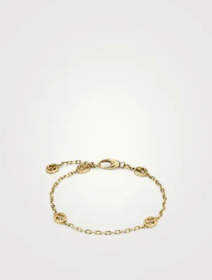 Interlocking G 18K Gold Chain Bracelet