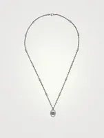 GG Marmont Sterling Silver Coin Necklace