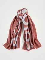 Logo Jacquard Wool Scarf