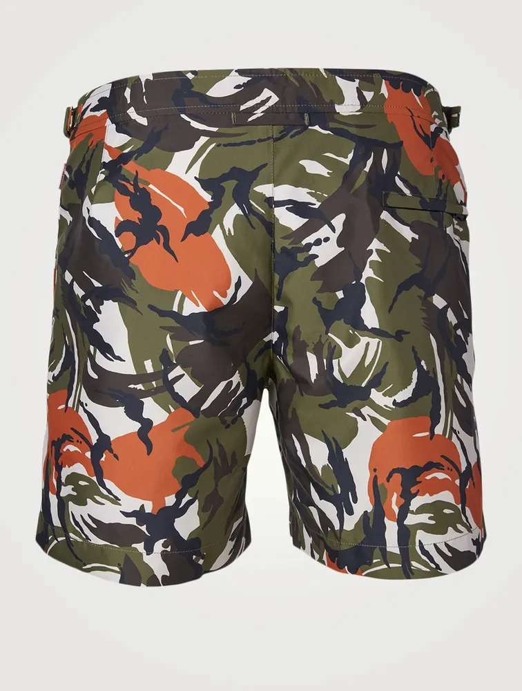 Bulldog Mid-Length Swim Shorts Camo Print