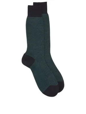 Blenheim Merino Wool Birdseye Socks