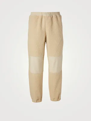 Faux Shearling Jogger Pants