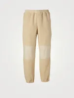 Faux Shearling Jogger Pants