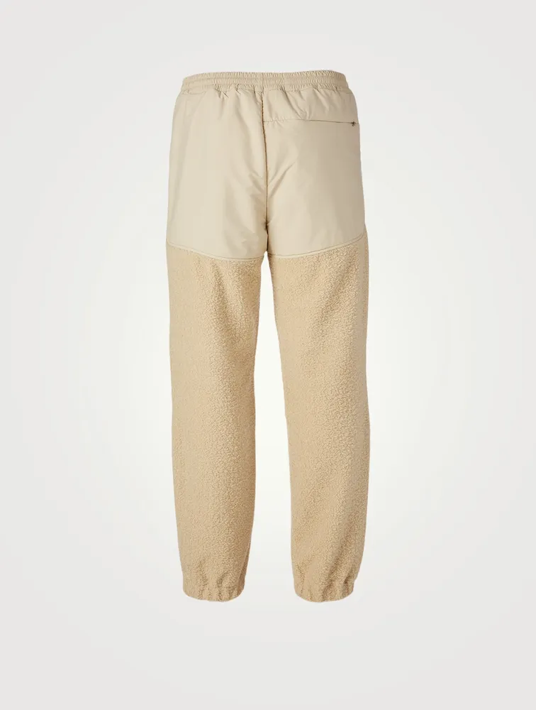 Faux Shearling Jogger Pants