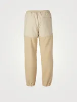 Faux Shearling Jogger Pants
