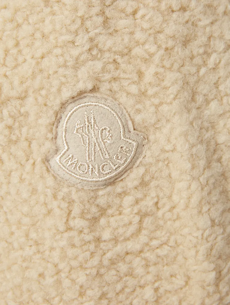 Faux Shearling Jogger Pants