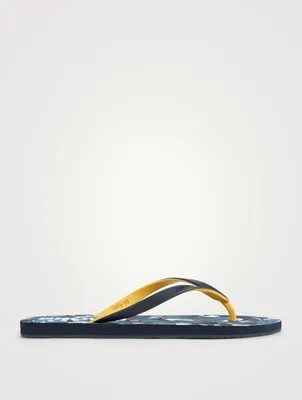 Halston Rubber Flip-Flop Sandals