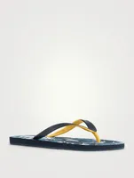 Halston Rubber Flip-Flop Sandals