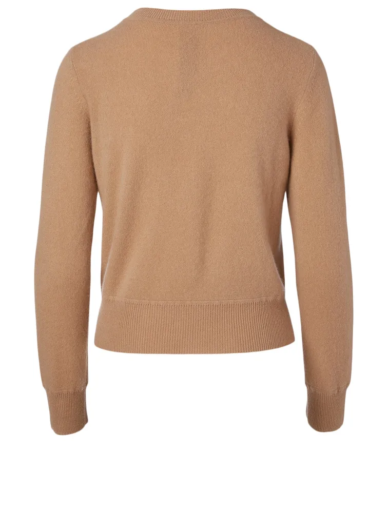 Cashmere Cropped Crewneck Sweater