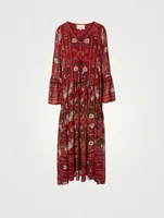 Jude Long-Sleeve Maxi Dress Floral Print