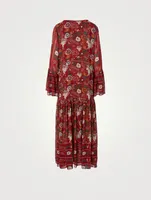 Jude Long-Sleeve Maxi Dress Floral Print