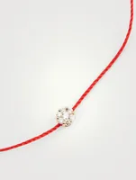 Illusion 18K Rose Gold String Bracelet With Diamonds