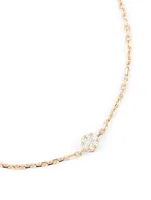 Illusion 18K Rose Gold Chain Bracelet With Diamonds