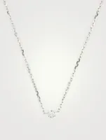 Illusion 18K White Gold Chain Necklace With Diamonds