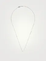 Illusion 18K White Gold Chain Necklace With Diamonds