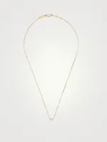 Illusion 18K Gold Chain Necklace With Diamonds