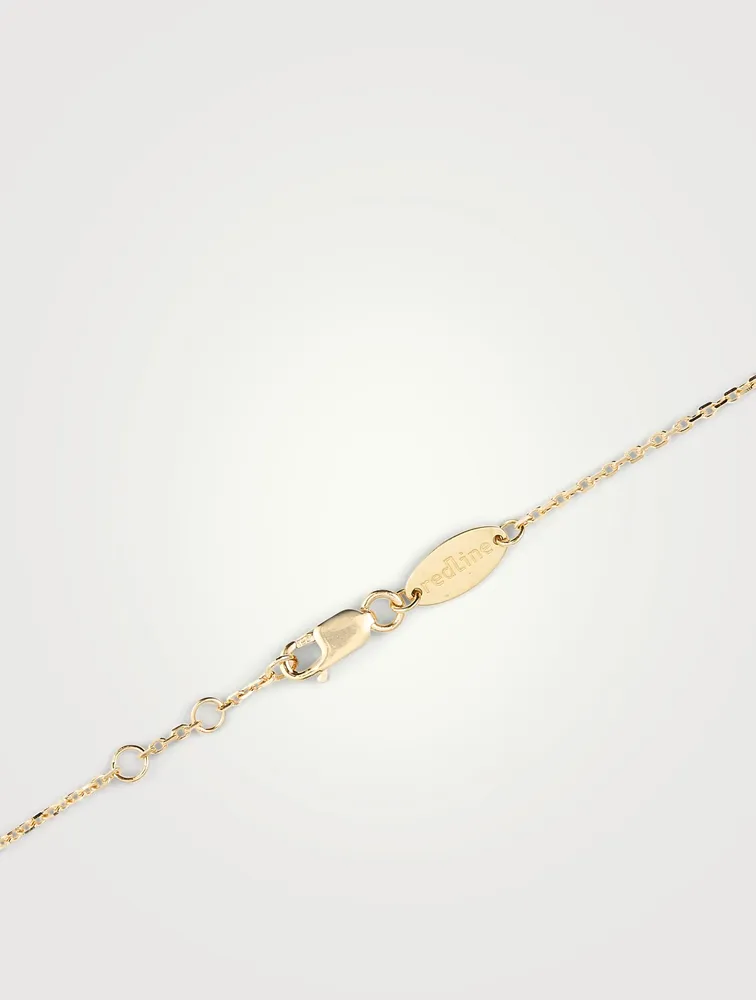 Illusion 18K Gold Chain Necklace With Diamonds