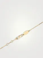 Illusion 18K Gold Chain Necklace With Diamonds