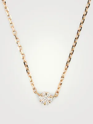 Illusion 18K Rose Gold Chain Necklace With Diamonds