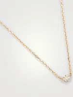 Illusion 18K Rose Gold Chain Necklace With Diamonds