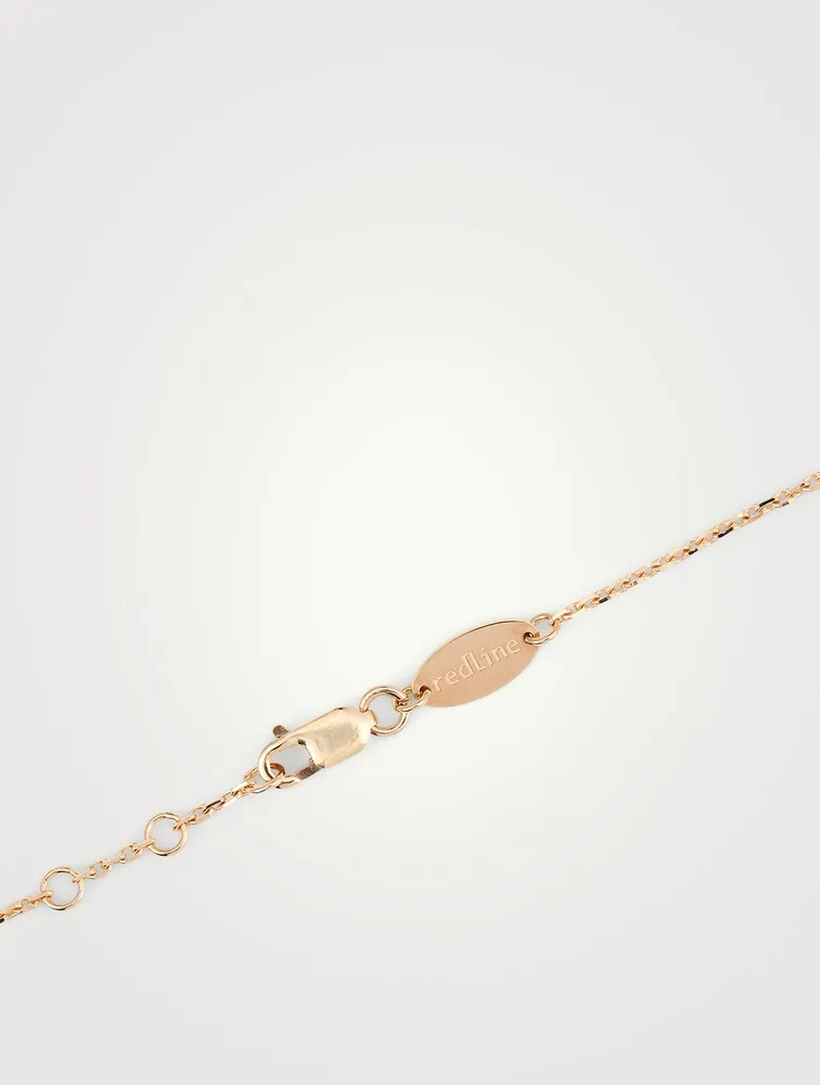 Illusion 18K Rose Gold Chain Necklace With Diamonds