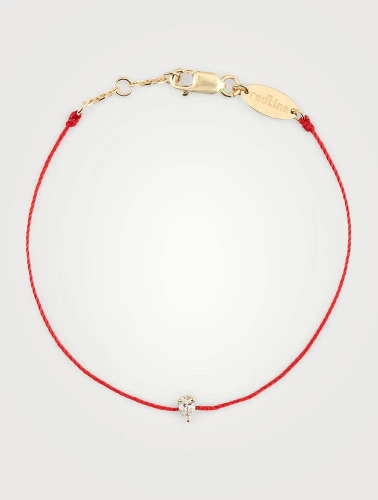Altesse 18K Gold String Bracelet With Diamond