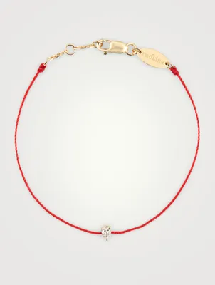 Altesse 18K Gold String Bracelet With Diamond