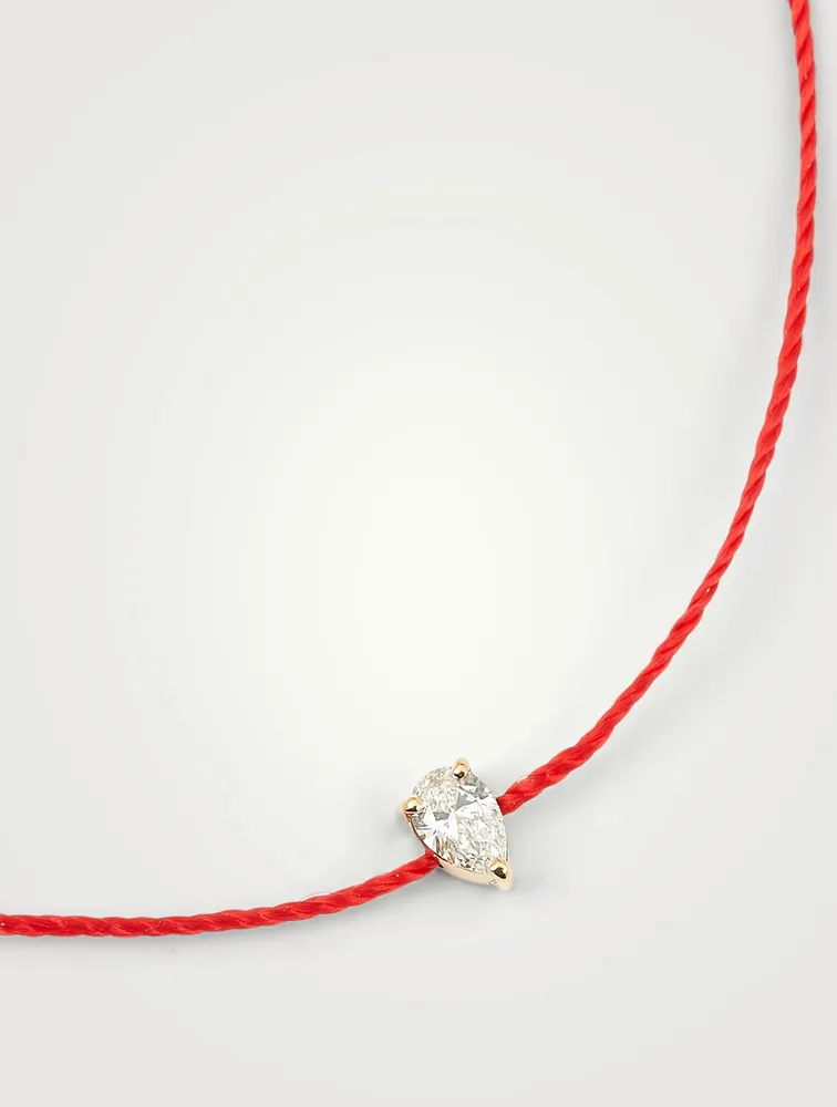 Altesse 18K Gold String Bracelet With Diamond