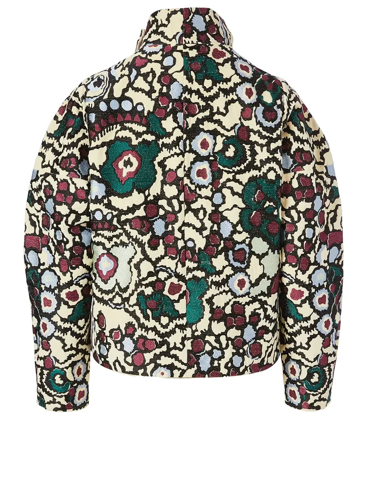 Enolia Cotton Velvet Jacket Floral Print