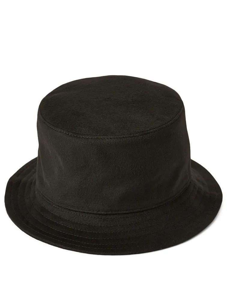Wool Bucket Hat With Piercing
