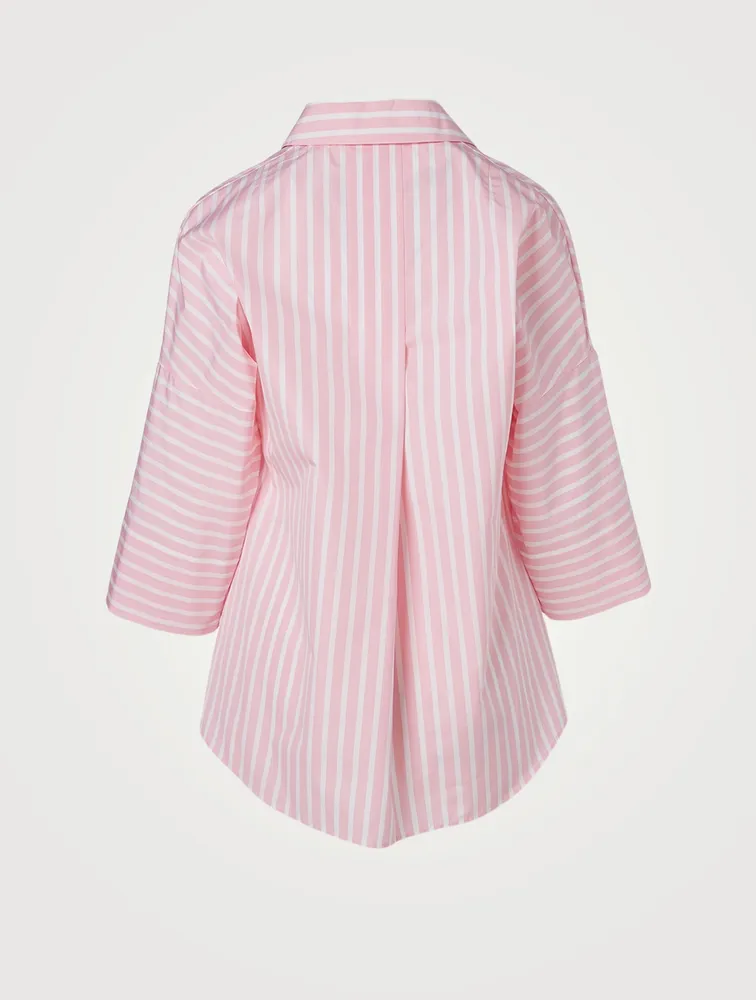 Cotton Shirt Striped Print