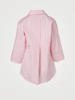 Cotton Shirt Striped Print