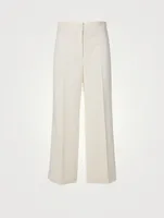 Cotton Stretch Cropped Pants