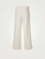 Cotton Stretch Cropped Pants