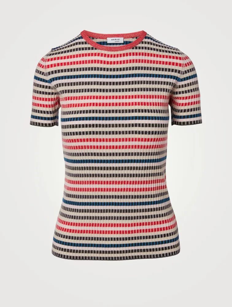 Wool Short-Sleeve Sweater
