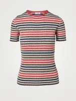 Wool Short-Sleeve Sweater