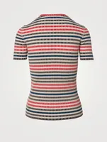 Wool Short-Sleeve Sweater