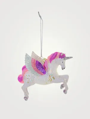 Enchanted Unicorn Pegasus Ornament