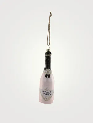 Rosé Wine Bottle Ornament